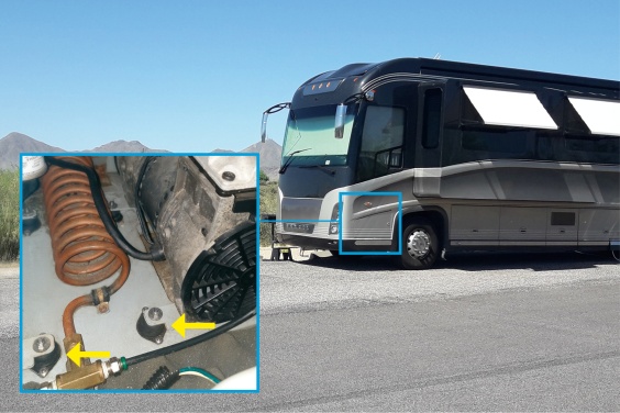 Gekonnte Vibrationsisolierung mit Hilfe von Schwingungsd&auml;mpfern von ACE f&uuml;hrt zu deutlicher Verringerung von L&auml;rmemissionen, in diesem Fall verursacht durch Kompressoren f&uuml;r die Luftfederung und f&uuml;r den Betrieb von T&uuml;r- und Sanit&auml;ranlagen