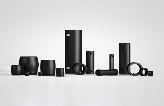 ACE_TUBUS Strukturdämpfer_Vielfalt Insgesamt umfassen TUBUS Strukturdämpfer von ACE sechs verschiedene Produktfamilien mit 150 Standard-Einzellösungen für eine Vielzahl an Anwendungen.