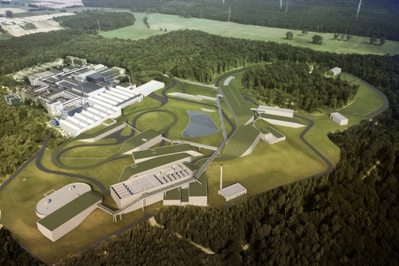 FAIR_Fotomontage Teilchenbeschleunigeranlage Darmstadt