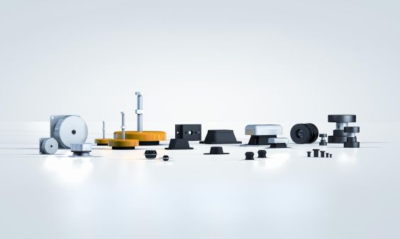 Die Gummi-Metall-Isolatoren sind nur ein Teil des Portfolios von ACE Sto&szlig;d&auml;mpfer im Bereich der Schwingungstechnik.