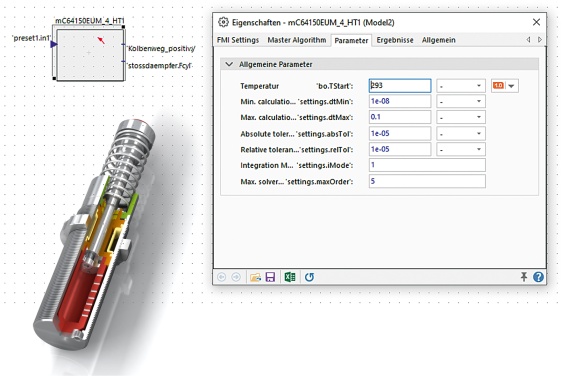 Konstrukteure erhalten von ACE umfassende Daten von allen Stoßdämpfertypen als digitale Zwillinge, sodass sie diese virtuell im Simulationsmodell ihrer Applikation testen können